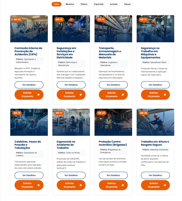 Reação Consultoria — screenshot 2