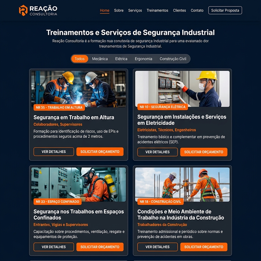 Reação Consultoria — screenshot 4